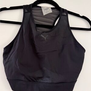 Puma Women's Sleek Black Sports Bra